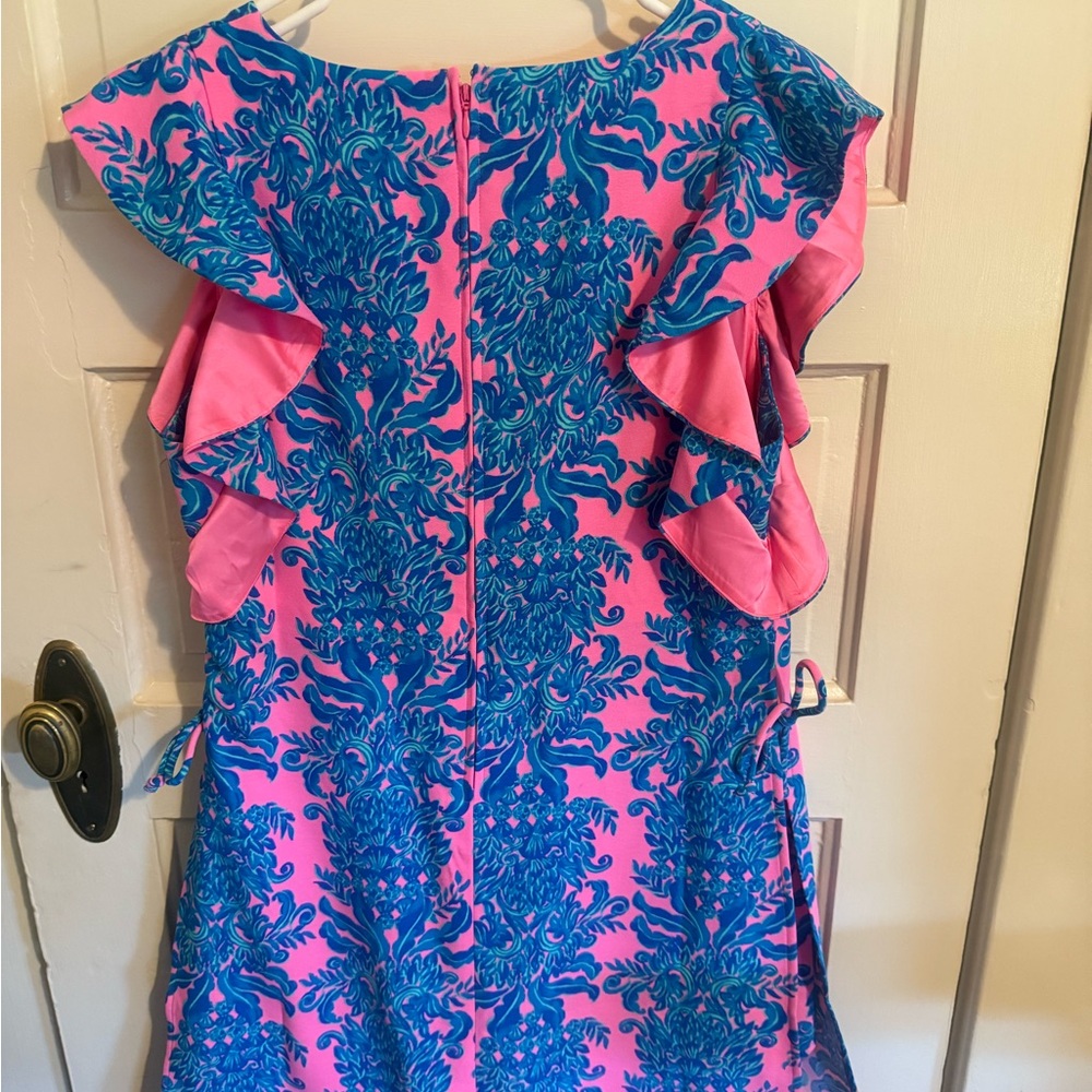 Lilly Pulitzer Pink and Blue Floral Romper - Picture 2 of 5
